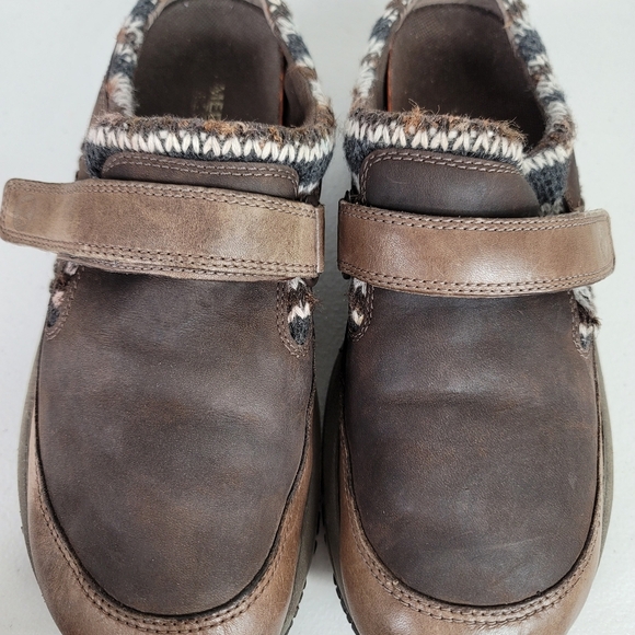 Merrell Encore Womens Size 7 Coffee Suede Leather Slip On Mocs Clogs J66238 - Picture 10 of 10